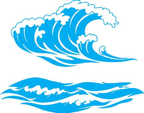 clip art waves crashing.